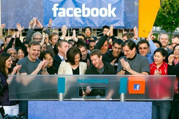 Facebook CEO Mark Zuckerberg Rings Nasdaq Opening Bell