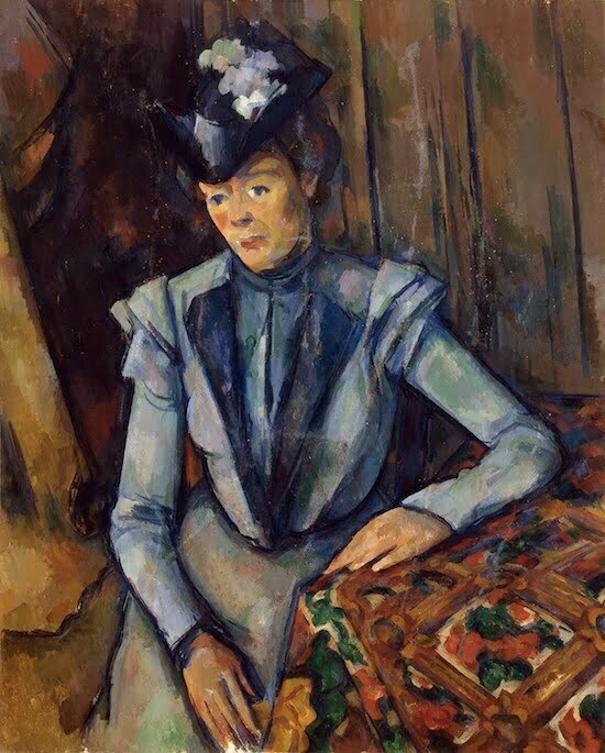 Femeie in albastr- Dna Cezanne