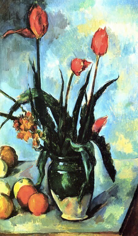 Paul Cezanne - Vaza cu lalale-1892