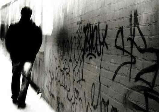 man alone