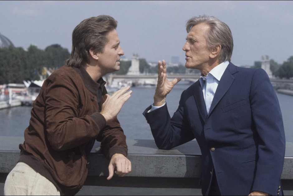 Kirk-et-Michael-Douglas.-1984