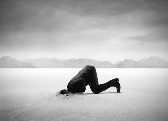 hiding fear