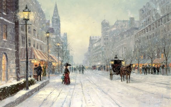 winter-art-painting-city-street-winter-snow-