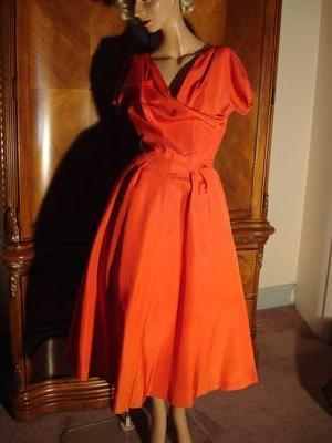vintage-spring-red-garden-party-dress