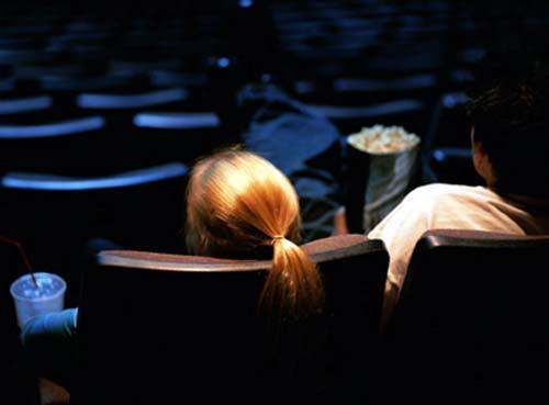 couple watching movie