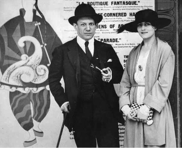 Olga Picasso, îmbrăcată în chanel, 1917