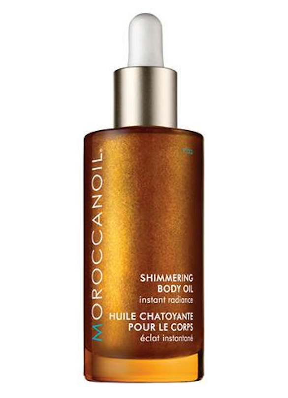 shimmering body oil