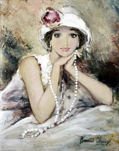 femeie perle