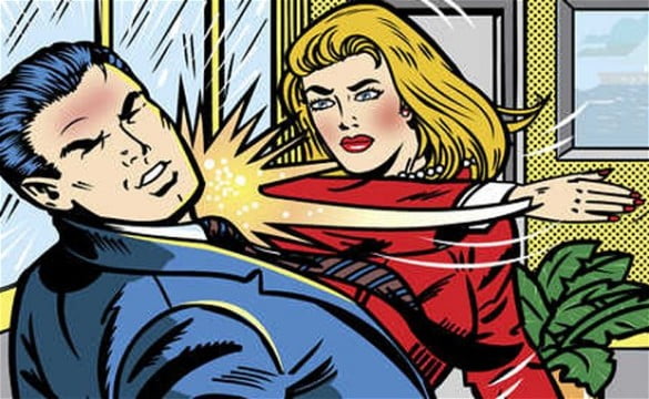 slapping a man