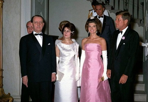President John F. Kennedy Attends Dinner for Minister of State for Cultural Affairs of France, André Malraux