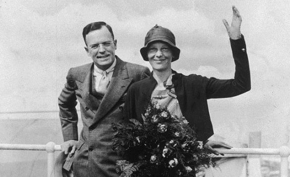 Amelia Earhart and George Putnam
