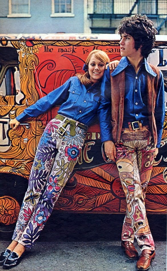 Estudiantes hippies, 1968.