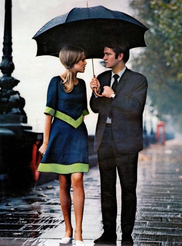Una cita bajo la lluvia de Lóndres, 1963.