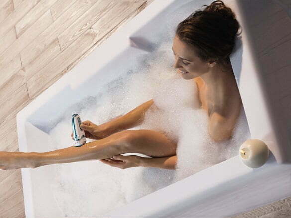 Epilator AquaPerfect Soft - utilizare pe pielea umeda