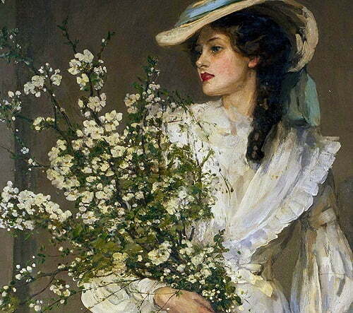 Sir John Lavery - Primavara (detaliu)