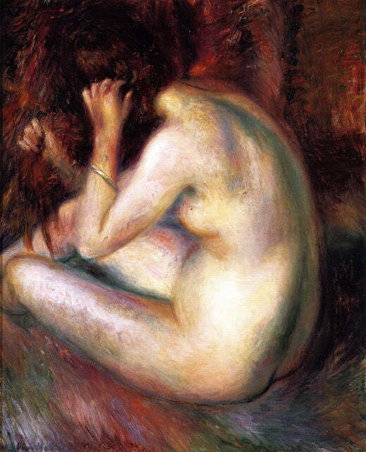 William Glackens - Nud din spate, 1930