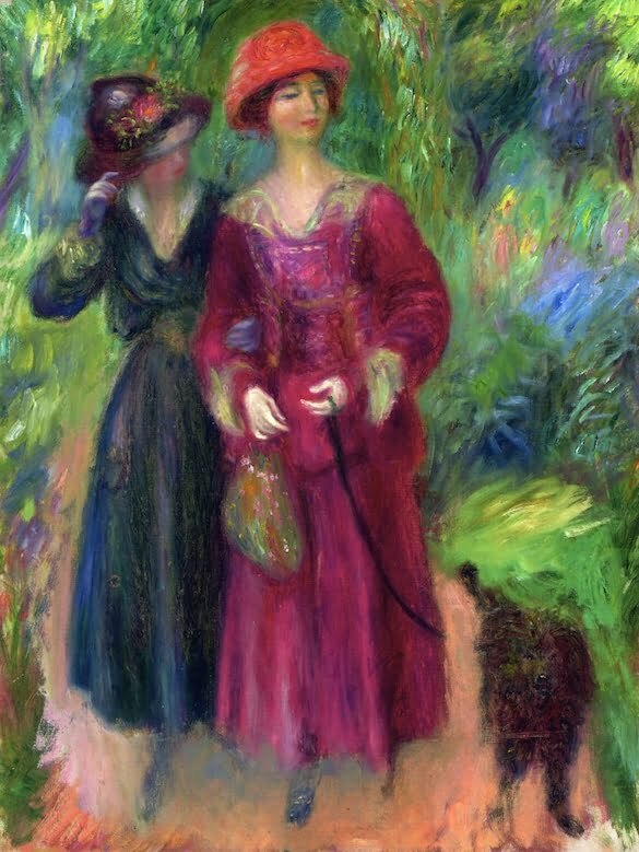 William Glackens - Plimbare in parc