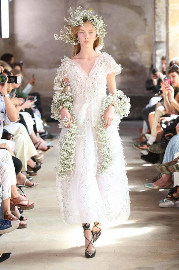 PARIS, FRANCE - JULY 02:  A model walks the runway during the Rodarte Haute Couture Fall/Winter 2017-2018 show as part of Haute Couture Paris Fashion Week on July 2, 2017 in Paris, France.  (Photo by Antonio de Moraes Barros Filho/WireImage)