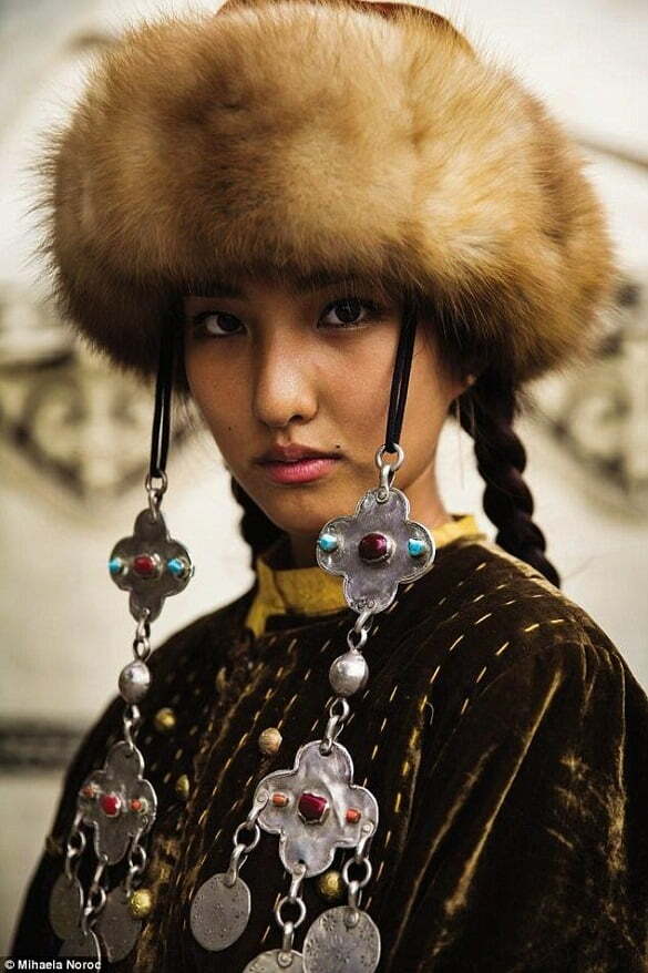 BISHKEK, KYRGYZSTAN The photograph was taken just before this girl’s performance in a traditional dance