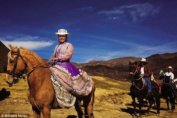 COLCA VALLEY, PERU This woman was riding proudly, in front of a group of men, on the way to a celebration