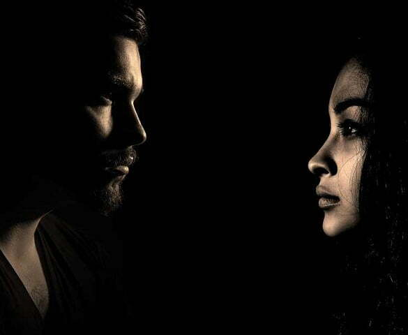 Problems Concerns Thoughtful Man Woman Dispute