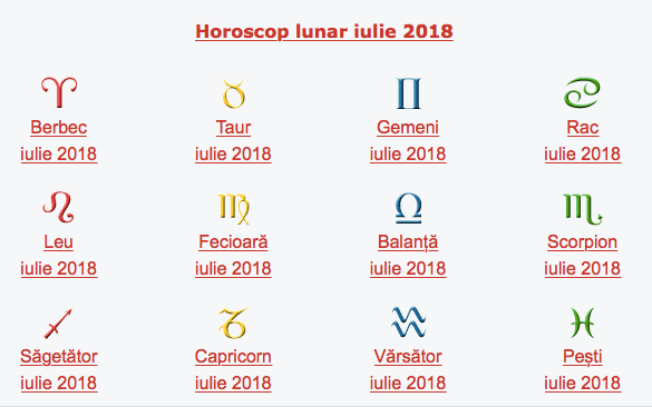 horoscop iulie