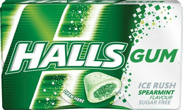 Halls-Spearmint-Gum