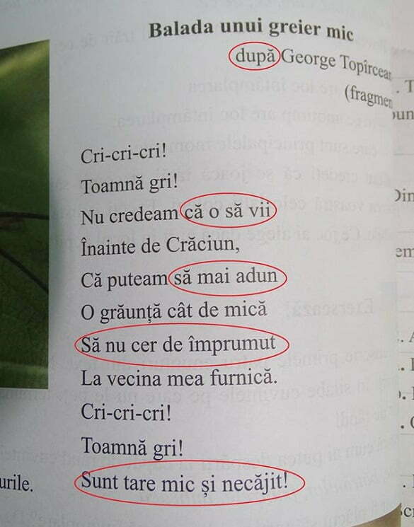 balada unui greier mic topârceanu