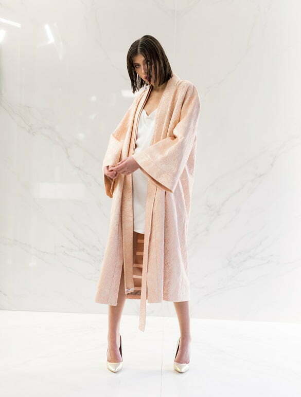 ALEKSANDRINA ROSE Silk Brocade Kimono 270Euro