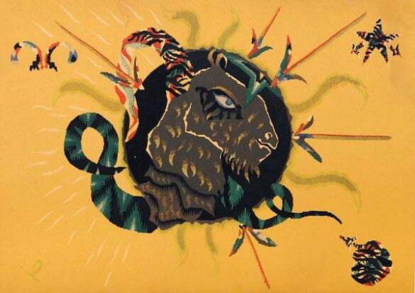 Jean Lurçat Seria zodiac Capricorn(litografie)