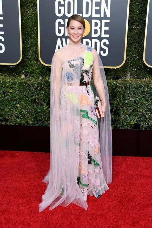 Lucy Liu in Gahlia Lahav
