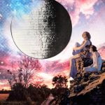 Moon insights by Candace Looft, of Beyond the Veil Tarot / Collage by Janeva Zentz